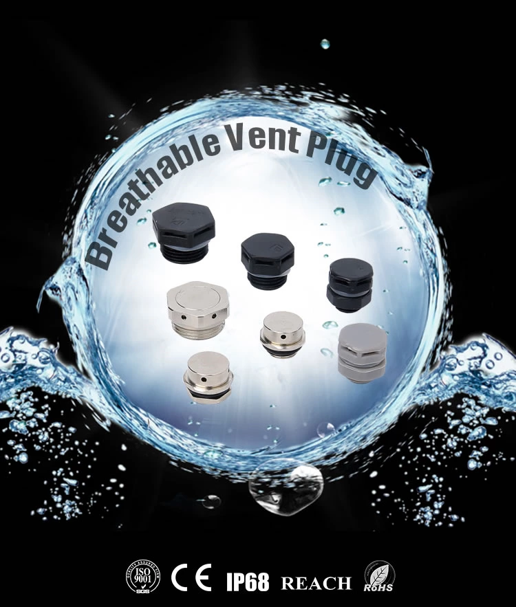 hot-selling m12 nylon brass waterproof breathable valve from hongxiang
