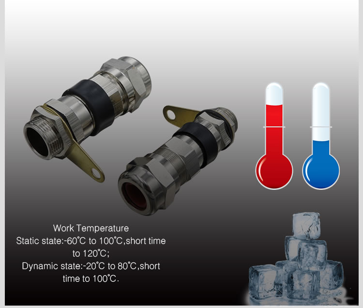 waterproof IP66 and explosionproof metal armoured cable gland