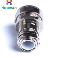 nickel plated brass gland tightened nylon hose tube connector