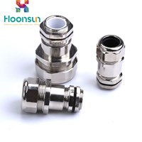 nickel plated brass gland tightened nylon hose tube connector