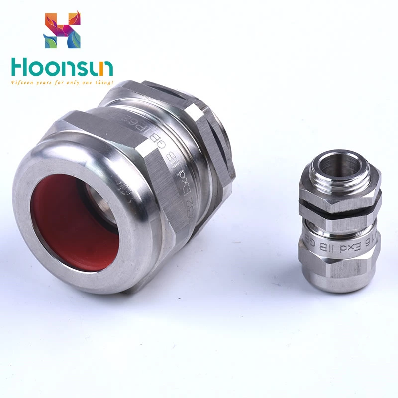 simple explosionproof and waterproof brass armoured cable gland manufactory
