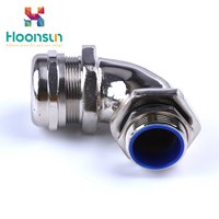 2018 new products waterproof CE IP68 90 degree Liquid Tight flexible pipe connector