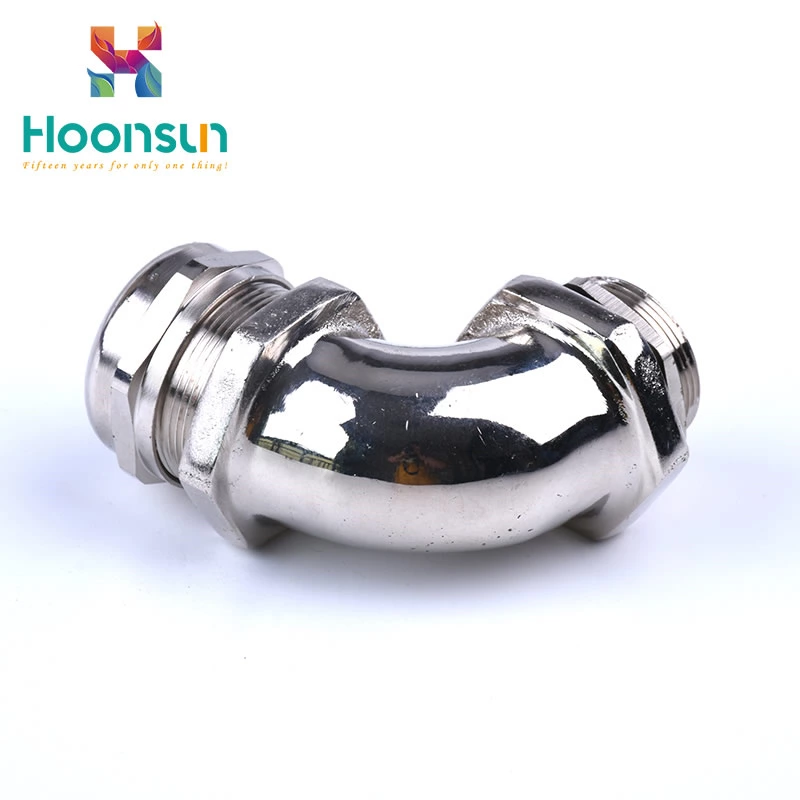 waterproof 90 degree Liquid Tight flexible pipe connector