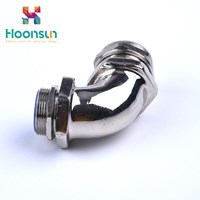 low price waterproof IP68 90 degree Liquid Tight flexible pipe connector
