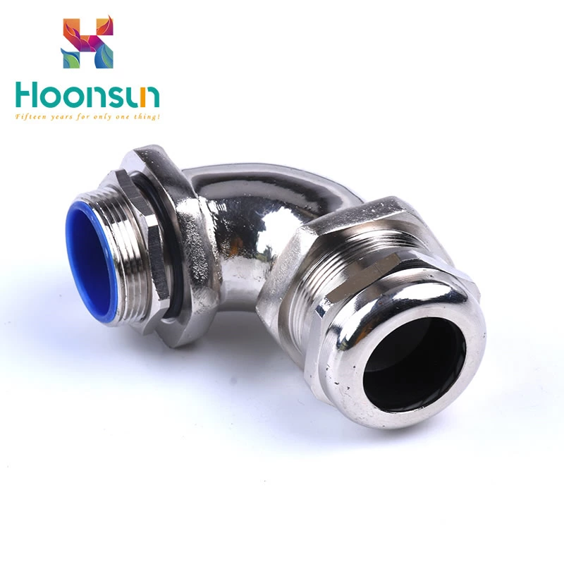 free sample free shipping waterproof CE IP68 90 degree Liquid Tight flexible pipe connector