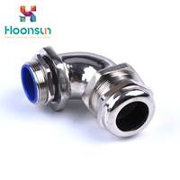 2018 new products waterproof CE IP68 90 degree Liquid Tight flexible pipe connector