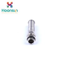 customized nickle plated brass bended cable gland with strain relief bushing