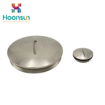HNX screw cover cap metal blind plug for cable gland