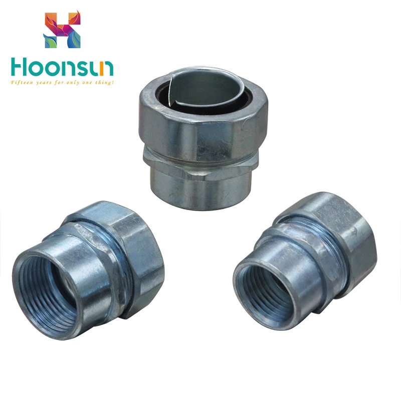 2018 wholesale zinc alloy DPJ galvanized steel Flexible Conduit Connector of cheap low price