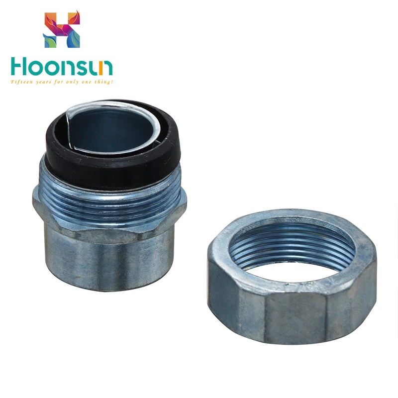 2018 wholesale zinc alloy DPJ galvanized steel Flexible Conduit Connector of cheap low price
