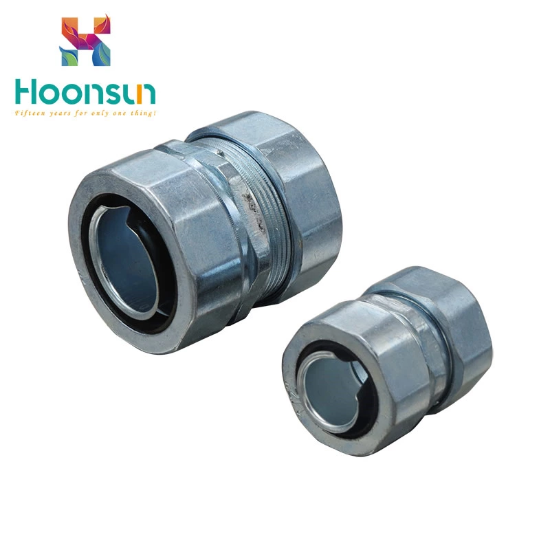 2018 wholesale zinc alloy DPJ galvanized steel Flexible Conduit Connector of cheap low price