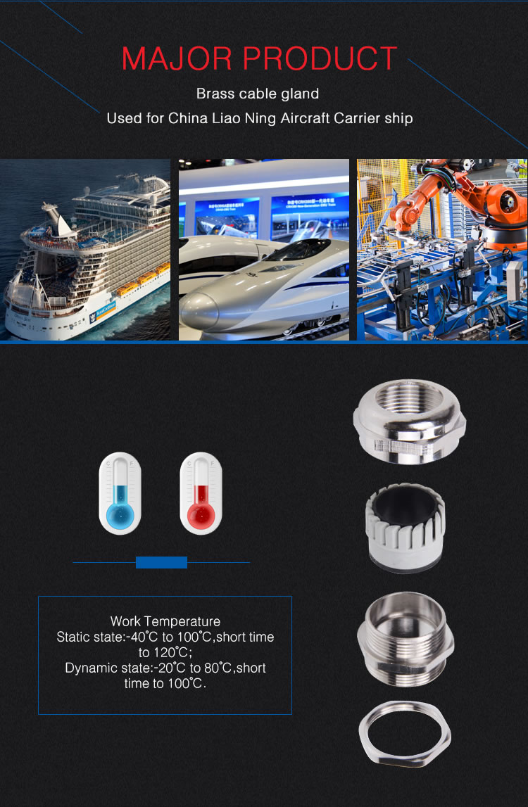 the block type EMC m type metal cable gland m63