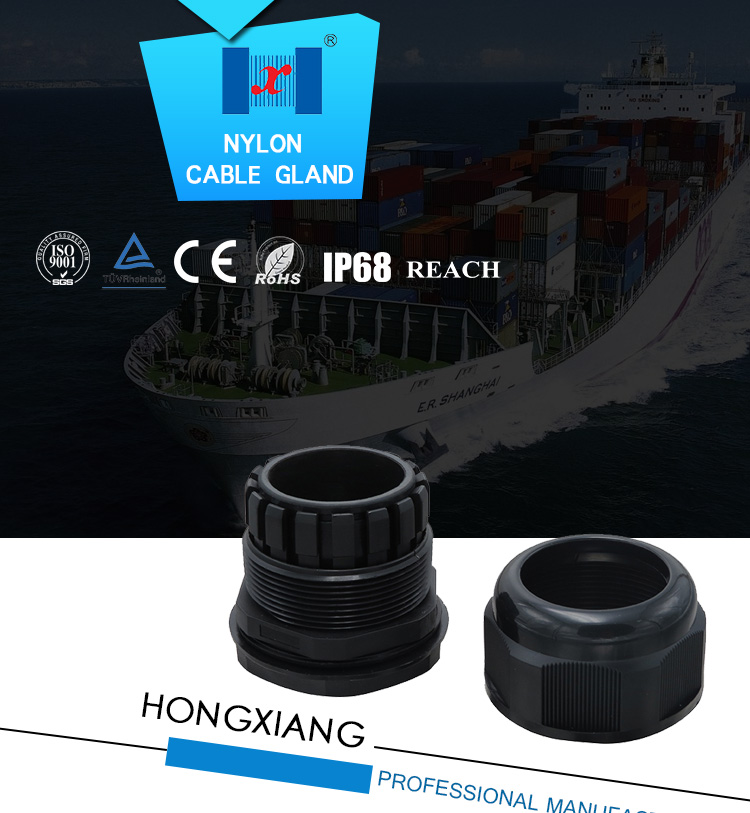 high quality IP68 split nylon cable waterproof cable gland sizes