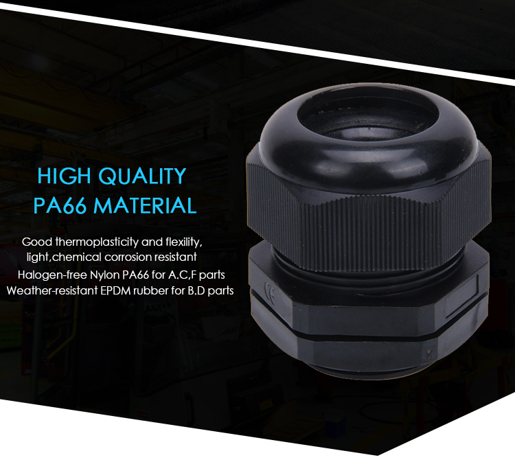 high quality IP68 split nylon cable waterproof cable gland sizes