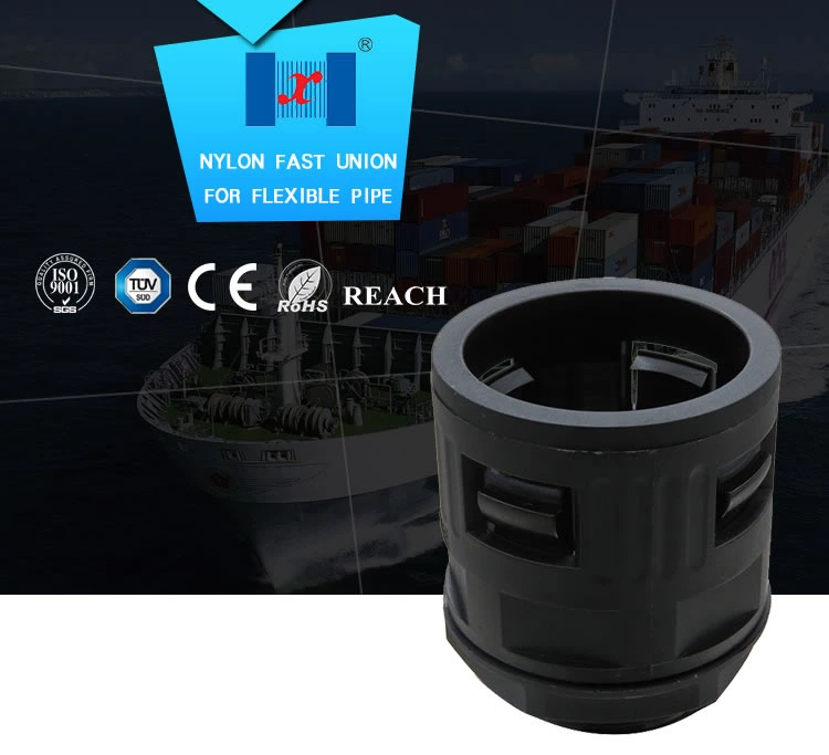 customized plastic nylon union for flexble pipe fittings