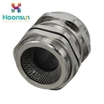 the block type EMC ip68 brass plated nickel metric cable glands