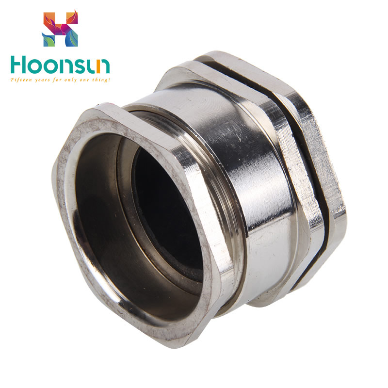 waterproof ip68 single compression type brass cable gland Zhejiang Hongxiang Connector Co. Ltd.