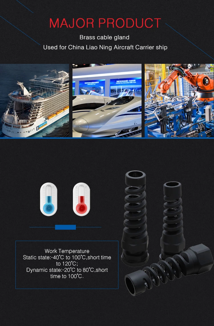 ip68 waterproof m thread type Strain Relief Nylon Cable Gland