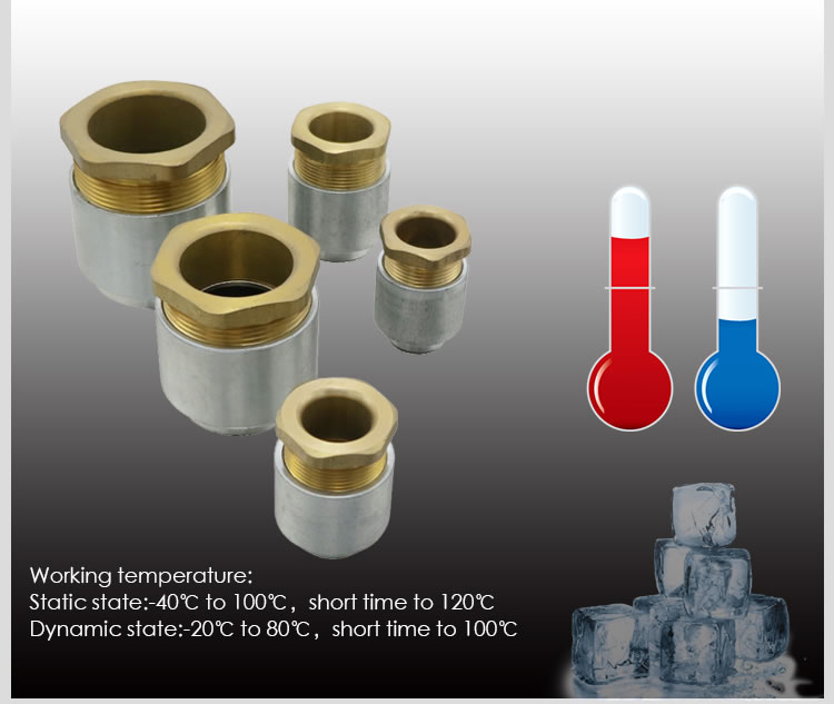 customized waterproof IP54 TH Type marine brass cable glands supplier