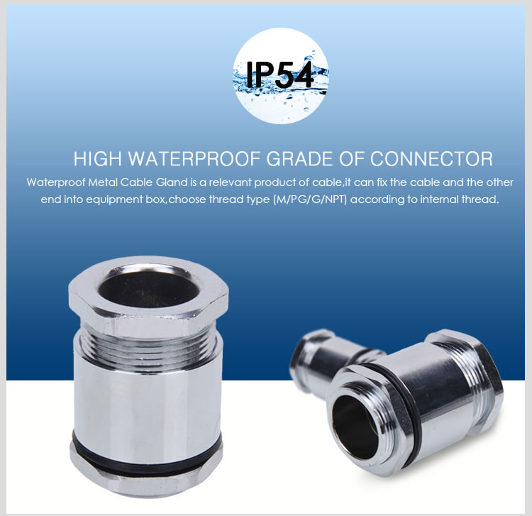 customized waterproof IP54 TJ type marine cable gland sizes