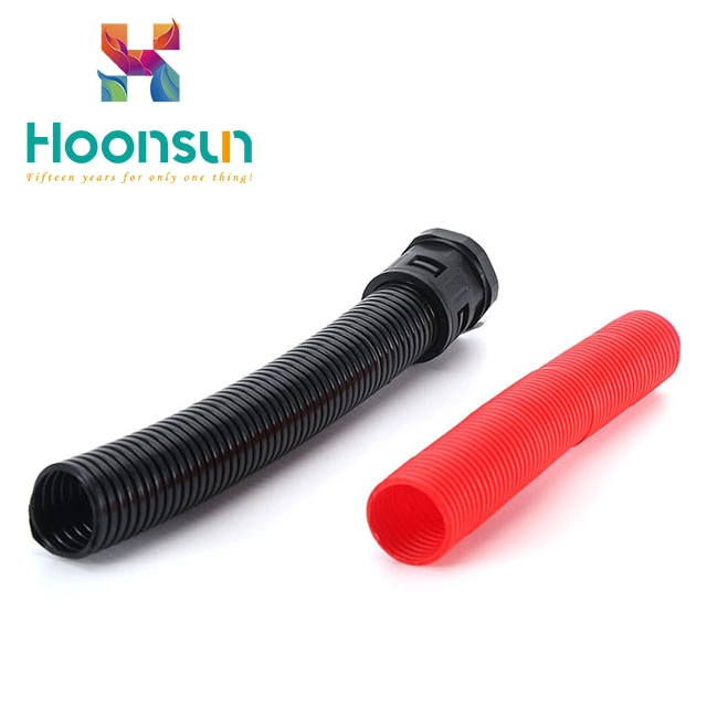 customized black white PP nylon plastic flexible conduit price
