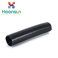 Black grey Standard PA nylon plastic flexible corrugated pipe