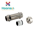 ip68 waterproof length type brass m thread type cable gland