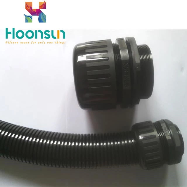 waterproof nylon powerful corrugated pipe fittings