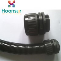 hot sale waterproof UL nylon PA66 powerful corrugated pipe fittings
