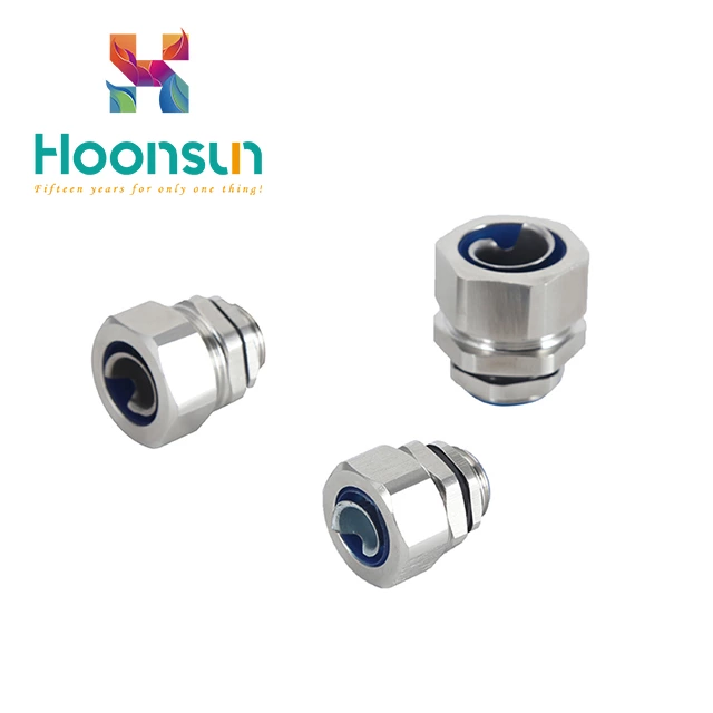 liquid tight IP66 zinc alloy waterproof straight electrical flexible conduit connector