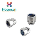 liquid tight IP66 zinc alloy waterproof straight electrical flexible conduit connector