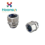 liquid tight IP66 zinc alloy waterproof straight electrical flexible conduit connector