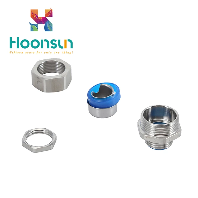 liquid tight IP66 zinc alloy waterproof straight electrical flexible conduit connector