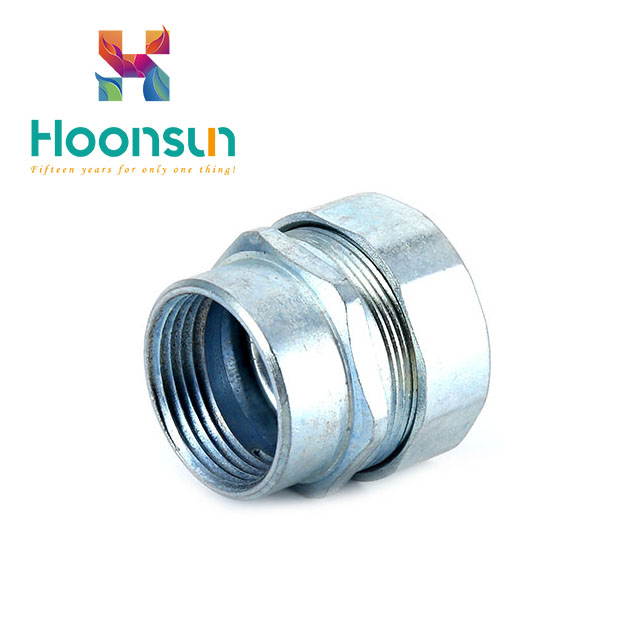 brass zinc alloy galvanized steel waterproof Flexible Conduit Connector of best quality