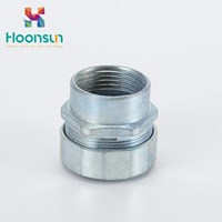 waterproof conduit fittings zinc alloy galvanized steel Flexible Conduit Connector