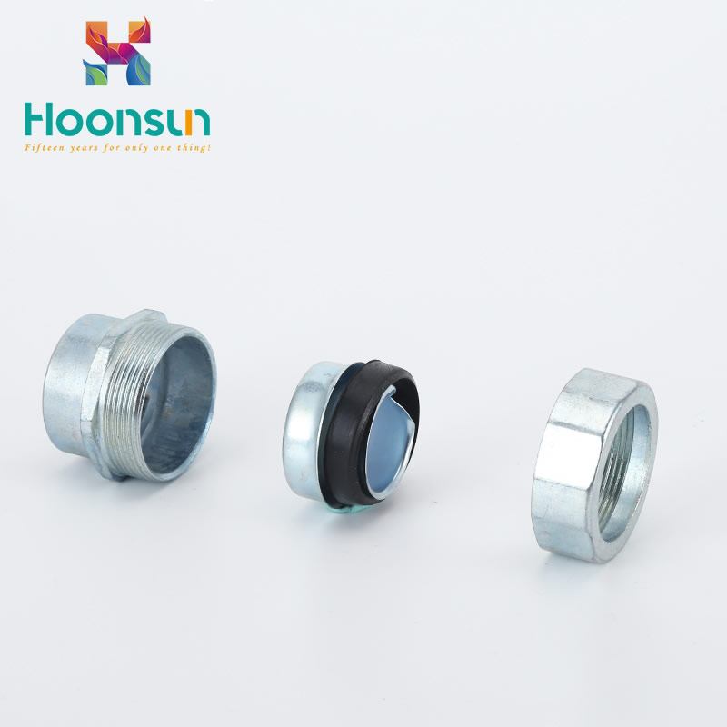 waterproof conduit fittings zinc alloy galvanized steel Flexible