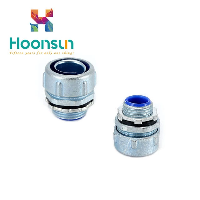 free sample zinc alloy galvanized steel waterproof Flexible Conduit Connector exporter