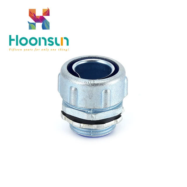 zinc alloy galvanized steel waterproof Flexible Conduit Connector