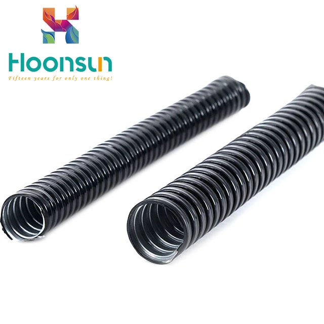 high quality PVC jacketed metallic black metal flexible conduit