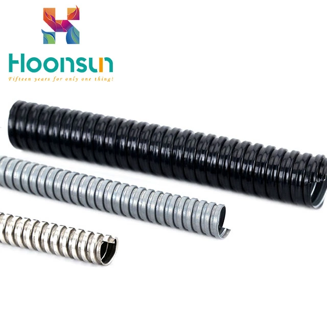 high quality PVC jacketed metallic black metal flexible conduit
