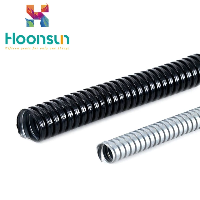 high quality PVC jacketed metallic black metal flexible conduit